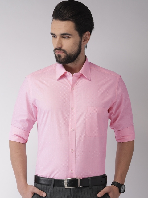 

Raymond Men Pink Self-Design Slim Fit Formal Shirt