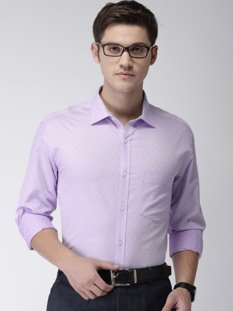 

Park Avenue Men Lavender Slim Fit Printed Formal Shirt