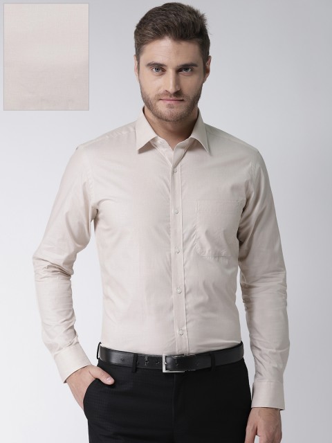 

Raymond Men Beige Slim Fit Solid Formal Shirt