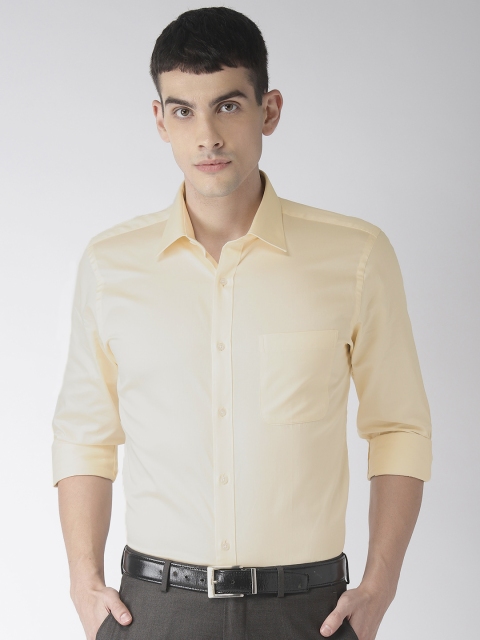

Raymond Men Yellow Slim Fit Solid Formal Shirt