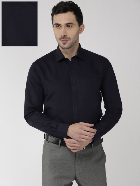 

Park Avenue Men Navy Blue Slim Fit Solid Formal Shirt