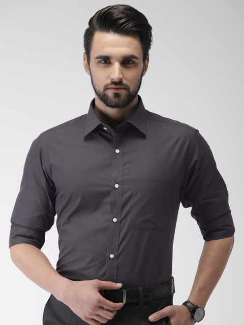 

Raymond Men Black Slim Fit Solid Formal Shirt