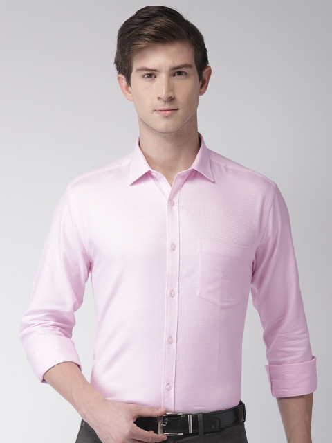 

Park Avenue Men Pink Slim Fit Self-Design Formal Shirt