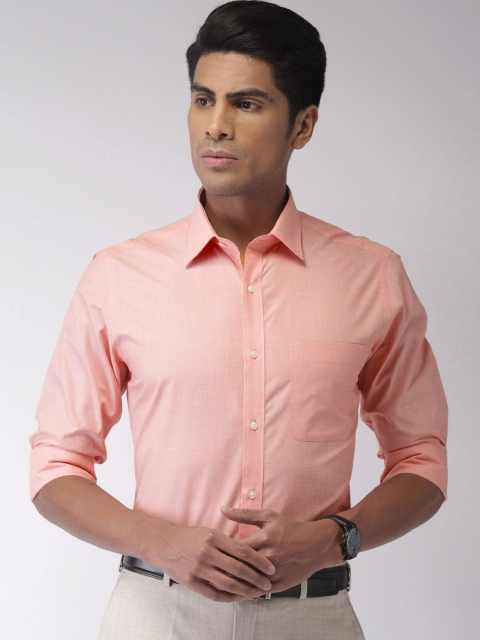 

Raymond Men Orange Slim Fit Solid Formal Shirt