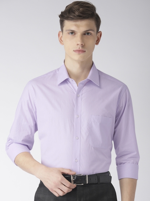 

Raymond Men Lavender Slim Fit Self Design Formal Shirt