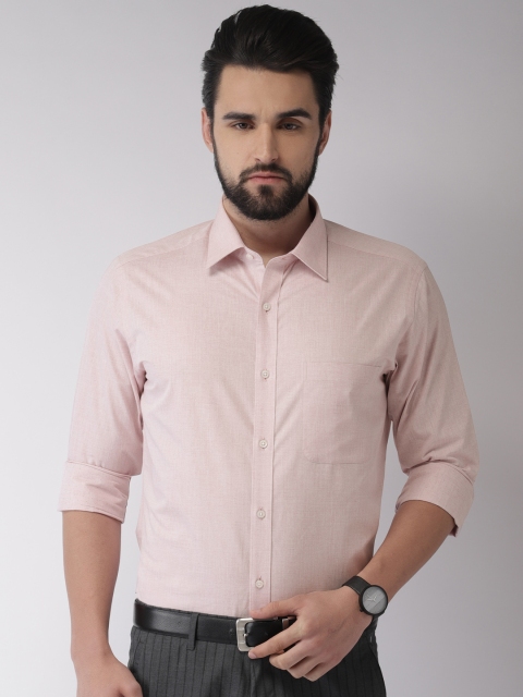

Raymond Men Pink Slim Fit Self Design Formal Shirt