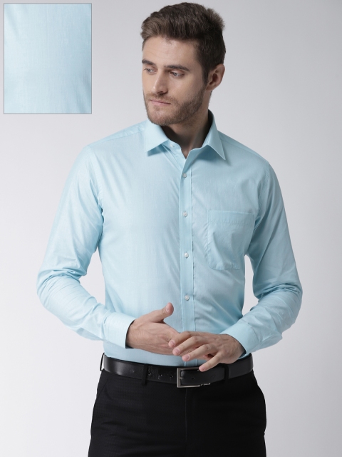 

Raymond Men Blue Slim Fit Solid Formal Shirt