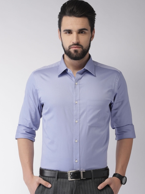 

Raymond Men Blue Solid Slim Fit Formal Shirt