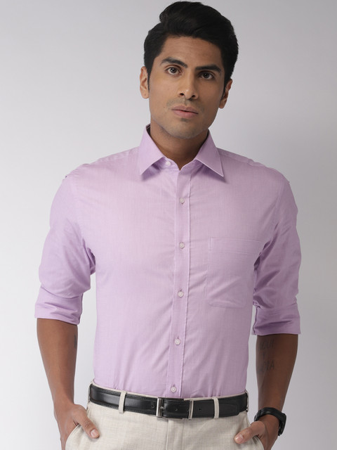 

Raymond Men Lavender Slim Fit Solid Formal Shirt