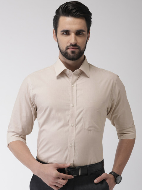 

Raymond Men Beige Slim Fit Solid Formal Shirt