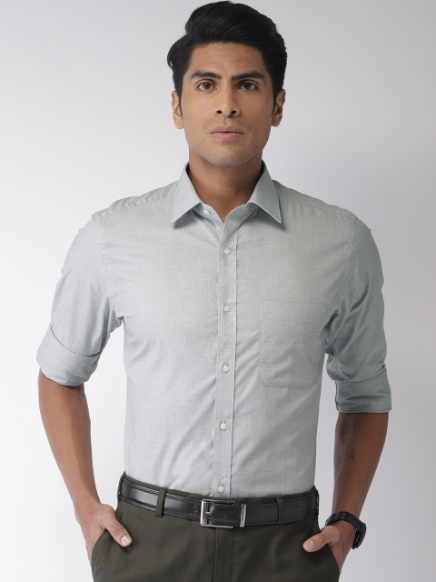 

Raymond Men Grey Slim Fit Solid Formal Shirt