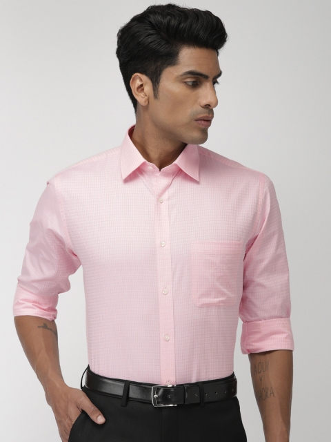 

Raymond Men Pink Slim Fit Self Design Formal Shirt