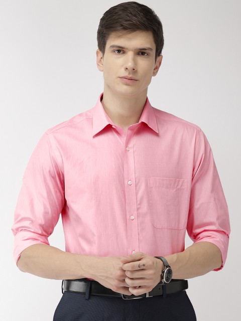 

Raymond Men Pink Self-Design Slim Fit Formal Shirt