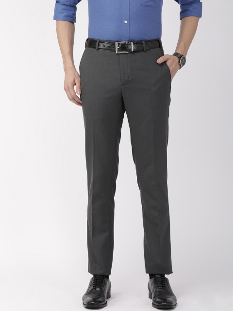 

Raymond Men Grey Slim Fit Solid Formal Trousers