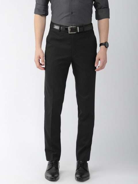 

Park Avenue Men Black Neo Slim Fit Solid Formal Trousers