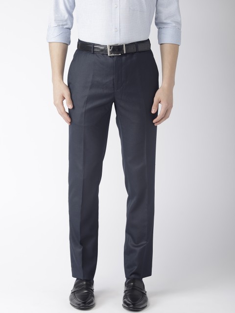 

Raymond Men Navy Blue Slim Fit Solid Formal Trousers