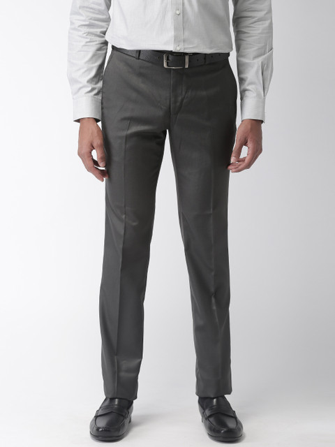 

Raymond Men Grey Regular Fit Solid Formal Trousers