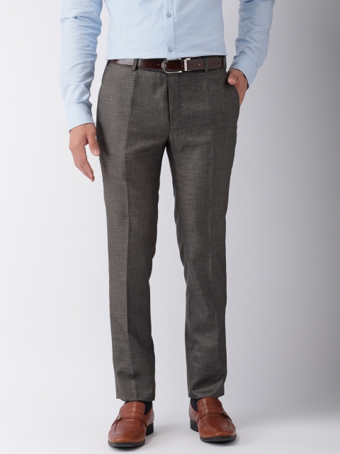 

Raymond Men Grey Slim Fit Solid Formal Trousers