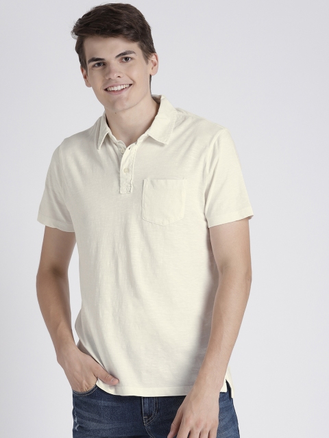 

GAP Men's Pocket Polo Shirt, Off white
