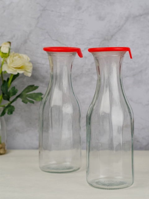 

GOODHOMES Set of 2 Transparent Water Bottles