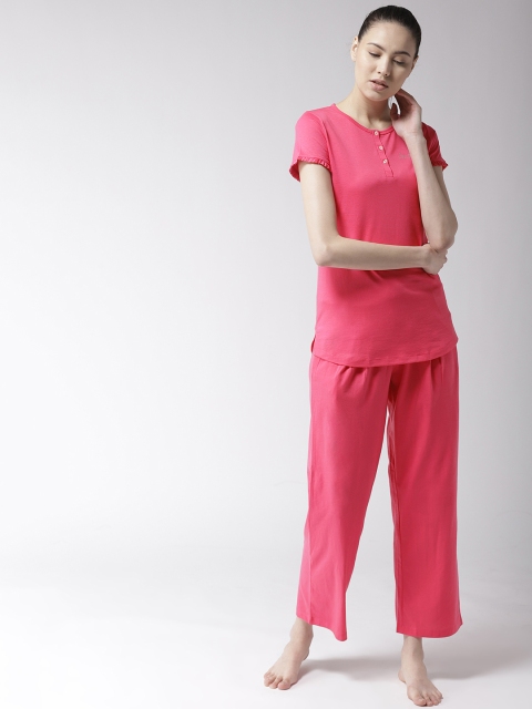 

MADAME M SECRET Women Pink Solid Night Suit S9S30082 034