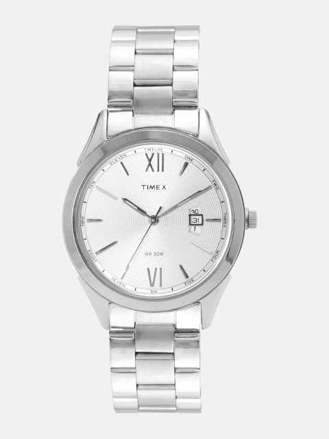 

Timex Men Silver-Toned Analogue Watch TW000Y906