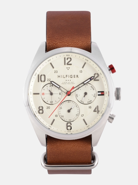 

Tommy Hilfiger Men Cream-Coloured Analogue Watch TH1791188W