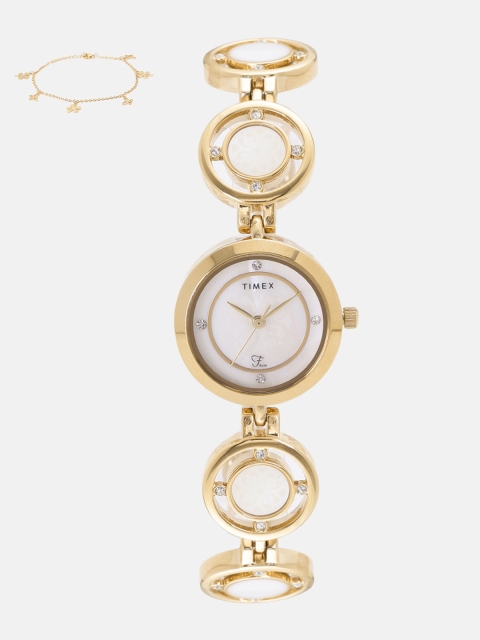 

Timex Women Watch Gift Set, White
