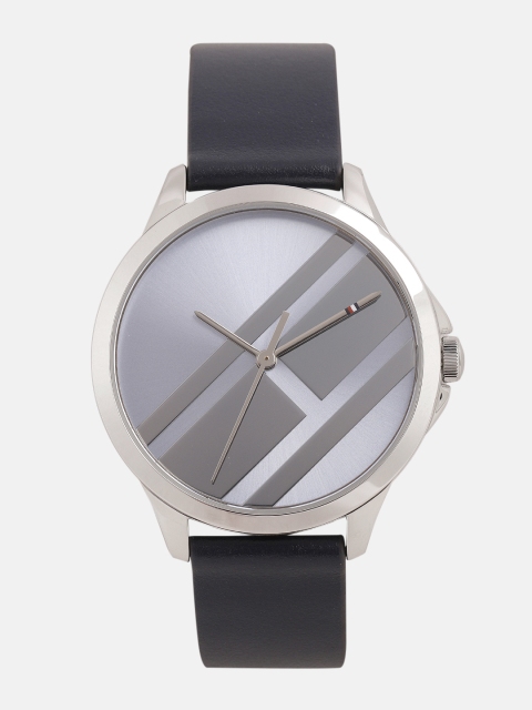 

Tommy Hilfiger Women Blue & Silver-Toned Genuine Leather Analogue Watch TH1781964W