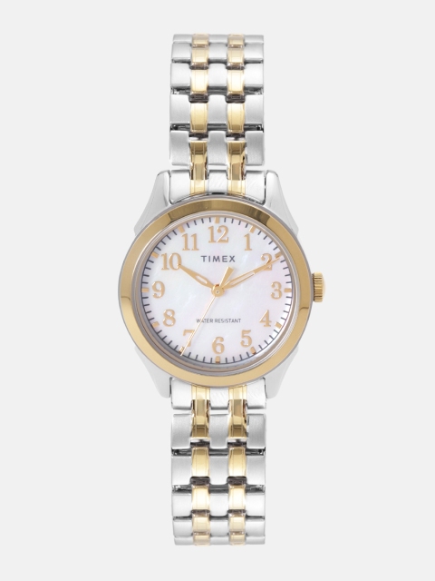 

Timex Men Off-White Analogue Watch TW2R48400