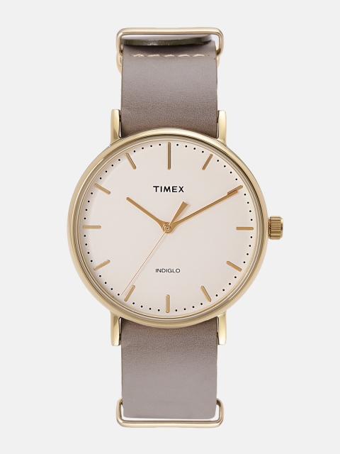 

Timex Men Off-White Analogue Watch TW2P98000NI