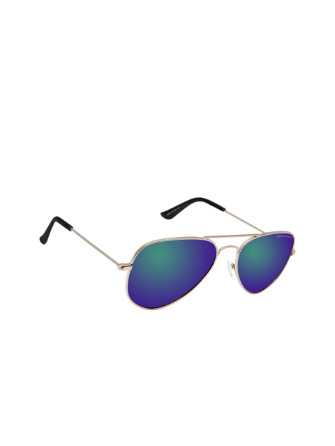 

David Blake Unisex Blue Aviator Sunglasses SGDB1661x1001GLD