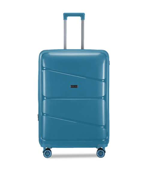 

Nasher Miles Unisex Sea Green Patterned Hard-Sided Large Trolley Bag