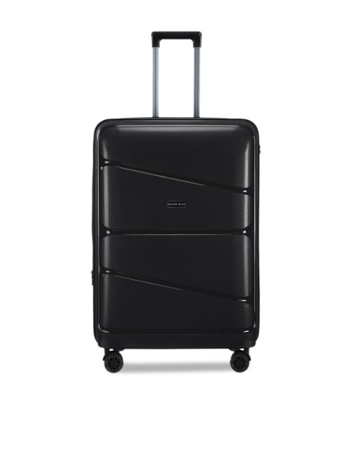 

Nasher Miles Unisex Black Patterned Hard-Sided Medium Trolley Bag