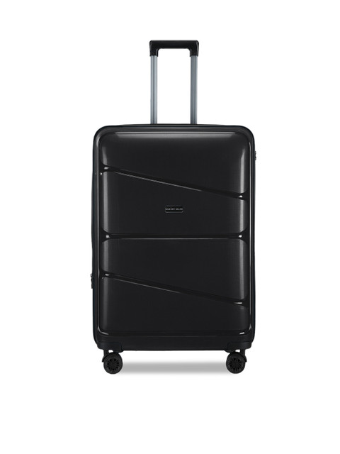 

Nasher Miles Unisex Black Patterned Hard-Sided Large Trolley Bag