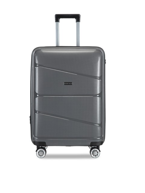 

Nasher Miles Unisex Grey Patterned Hard-Sided Cabin Trolley Bag