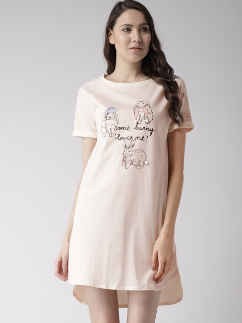 

Marks & Spencer Beige & Pink Printed Nightdress T373843
