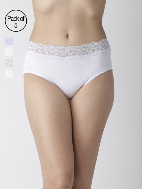 

Marks & Spencer Women Pack of 5 Lace Briefs T614785, Blue