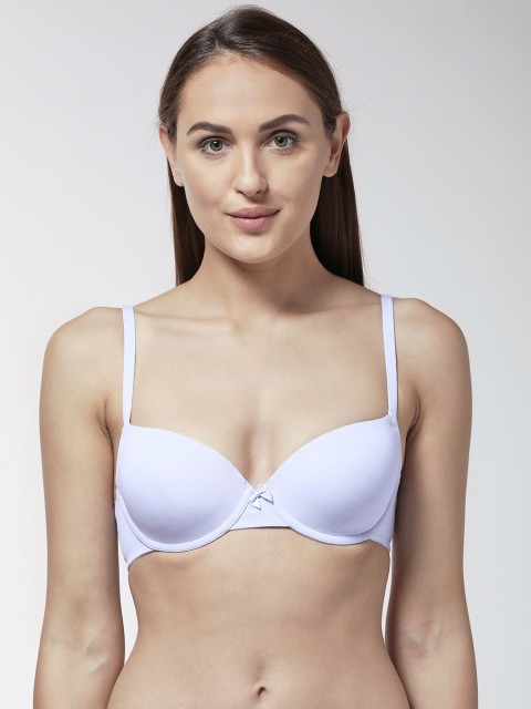 

Marks & Spencer Lavender Solid Underwired Lightly Padded T-shirt Bra T330350X