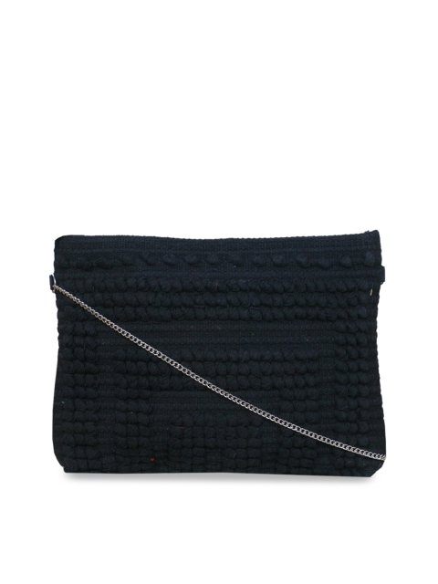 

Diwaah Navy Blue Self Design Sling Bag