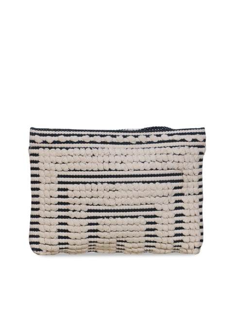 

Diwaah Beige & Black Self Design Sling Bag