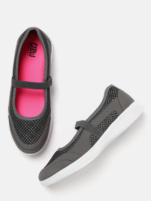 

Crew STREET Women Charcoal Grey Walking Shoes