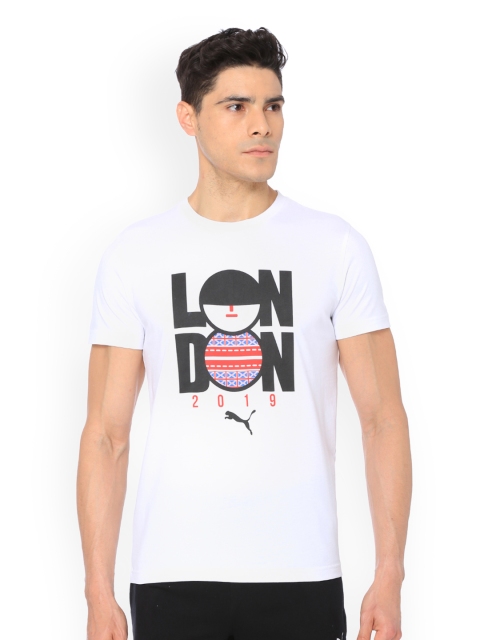 

Puma Men White Printed Round Neck one8 Cricket Championship T-shirt
