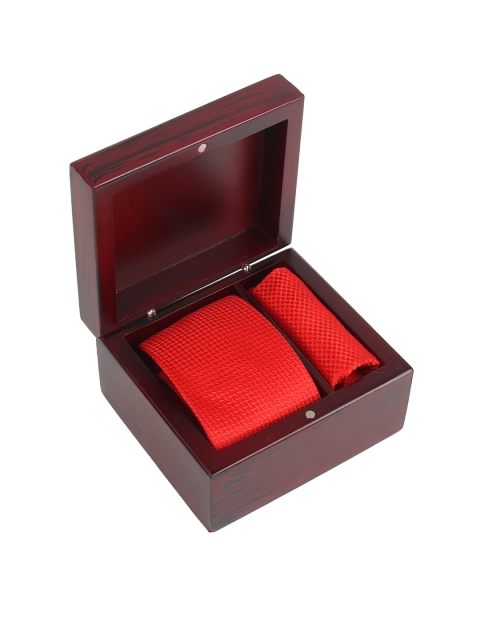 

Peter England Men Red Patterned Accessory Gift Set