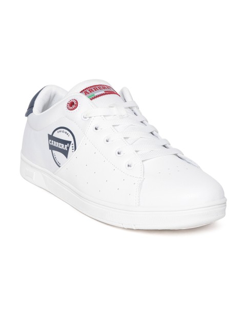 

Carrera Men White Perforated Sneakers