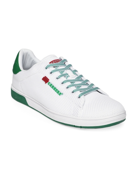 

Carrera Men White & Green Sneakers