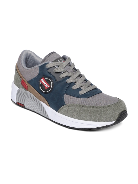 

Carrera Men Grey & Navy Blue Colourblocked Sneakers