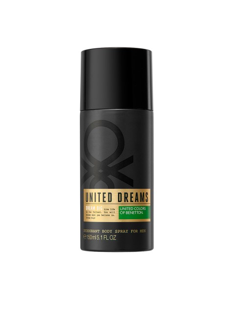 

United Colors of Benetton Men United Dream Big Deodorant Spray 150 ml, Black