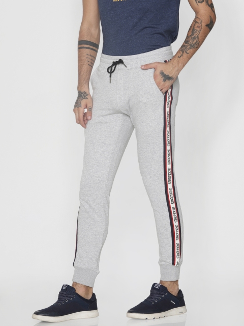 

Jack & Jones Grey Melange Solid Slim Fit Joggers
