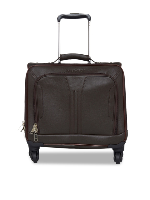 

MBOSS Unisex Brown Cabin Trolley Bag with Laptop Compartment